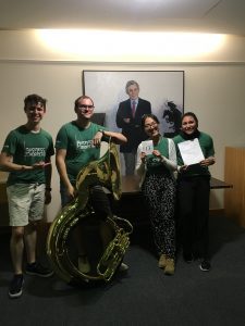 Art Center Checkpoint with Random Tuba